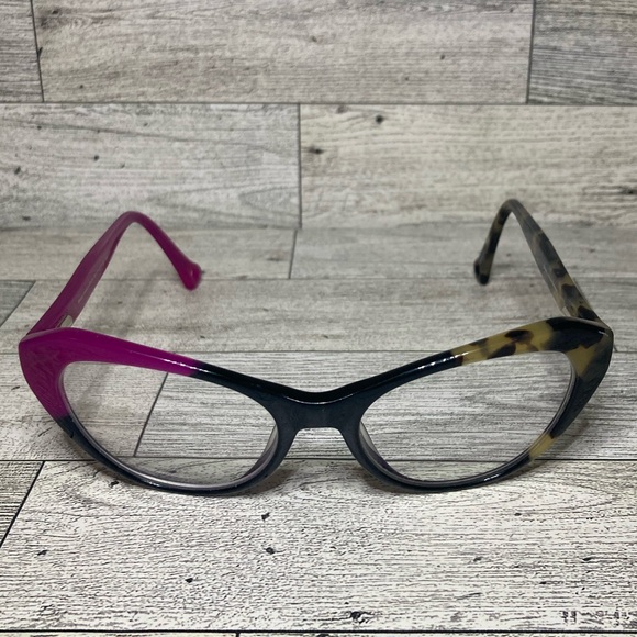 Girls Betsey Johnson Eyeglass Frames Pink Hearts Cheetah Kids Blissful Eyewear - Picture 2 of 7